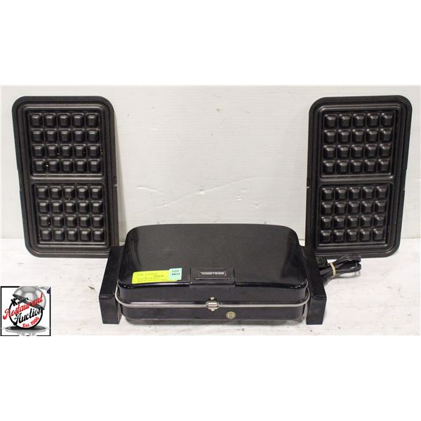 TOASTESS WAFFLE MAKER/SANDWICH GRILL