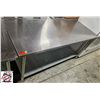 Image 2 : BAILIFF SEIZURE: S/S WORK TABLE 72" X 30" X 36"