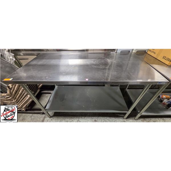 BAILIFF SEIZURE: S/S WORK TABLE 60" X 30" X 36"