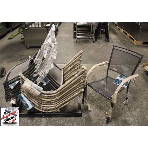 METAL OUTDOOR DINING CHAIRS