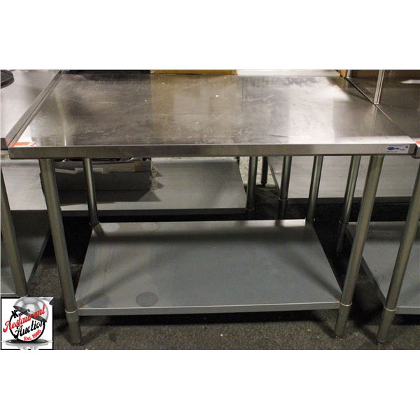 BAILIFF SEIZURE: S/S WORK TABLE 48" X 30" X 36"