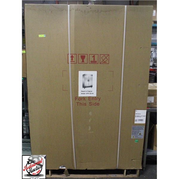 NEW 54" S/S 2-DOOR UPRIGHT FREEZER