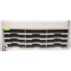 Image 1 : GREY PLASTIC DIVIDED SHELF UNIT