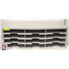 Image 1 : GREY PLASTIC DIVIDED SHELF UNIT