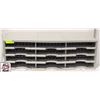Image 1 : GREY PLASTIC DIVIDED SHELF UNIT