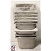 Image 1 : 9 S/S 1/6-SIZE 6" DEEP INSERTS