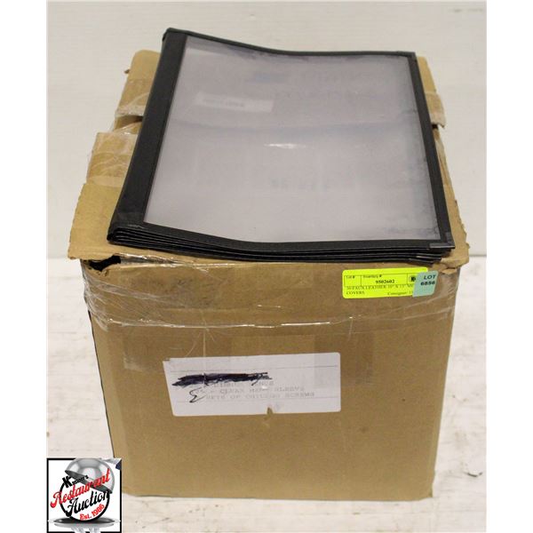 30 FAUX LEATHER 10" X 13" MENU COVERS