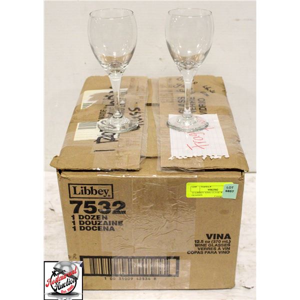 12 LIBBEY VINA 12.5 OZ WINE GLASSES