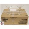 Image 1 : 12 LIBBEY 10 OZ GRANDE MARTINI-STYLE GLASSES