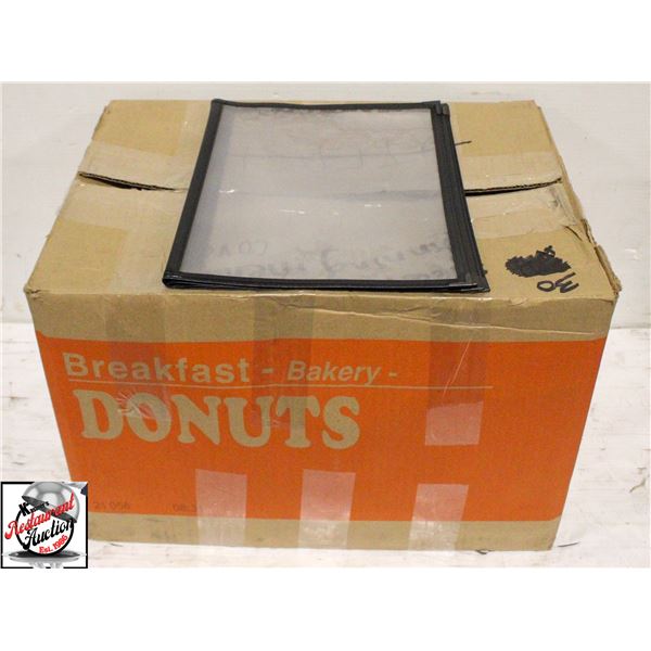 30 FAUX LEATHER 10" X 13" MENU COVERS