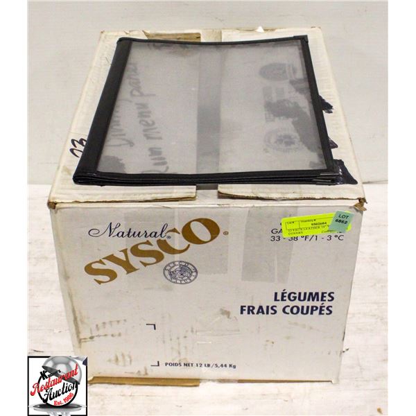 23 FAUX LEATHER 10" X 13" MENU COVERS
