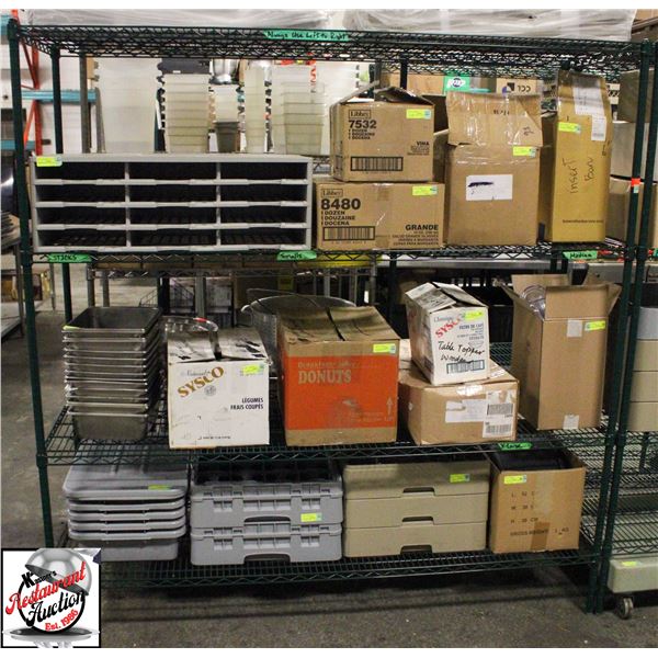 BAILIFF SEIZURE: GREEN 4-TIER WIRE RACK