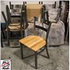 Image 1 : 4 NEW OLD STOCK JETCO METAL DINING CHAIRS W/ WOOD