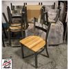 Image 1 : 5 NEW OLD STOCK JETCO METAL DINING CHAIRS W/ WOOD