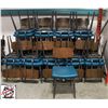 Image 1 : LOT OF 29 LEATHERETTE PADDED DINING CHAIRS W/ WOOD