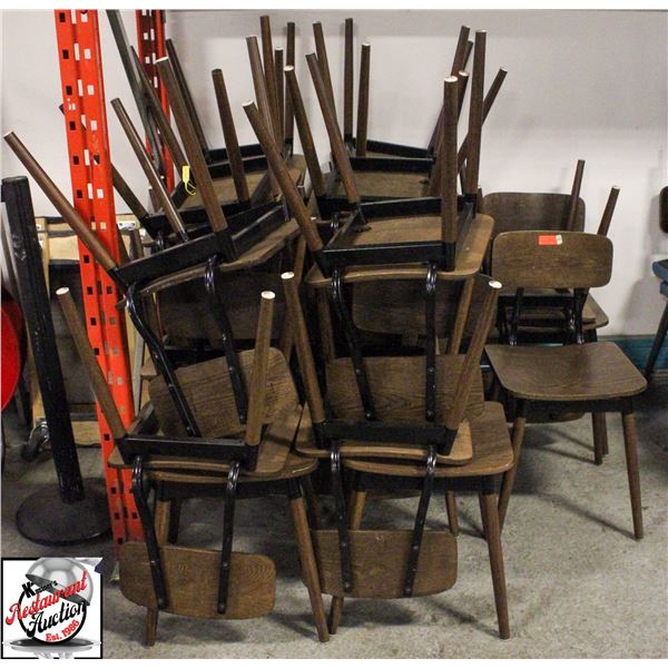 BAILIFF SEIZURE: 21 WOODEN DINING CHAIRS