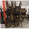 Image 1 : BAILIFF SEIZURE: 21 WOODEN DINING CHAIRS