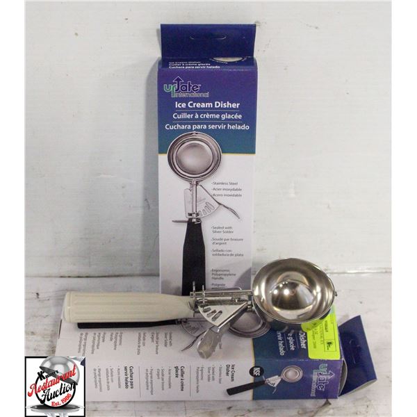 2 UPDATE INTERNATIONAL ICE CREAM DISHER 3 3/4 OZ
