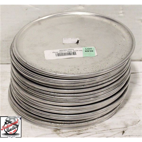 24 NEW JOHNSON ROSE 7" ALUMINUM PIZZA PANS