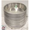 Image 1 : 25 NEW ALUMINUM ROUND 8" X 2" TAPERED PANS