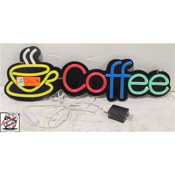BAILIFF SEIZURE: LIGHT-UP "COFFEE" SIGN