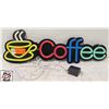 Image 1 : BAILIFF SEIZURE: LIGHT-UP "COFFEE" SIGN