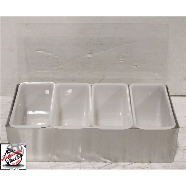 NEW UPDATE INTERNATIONAL 4-COMPARTMENT CONDIMENT