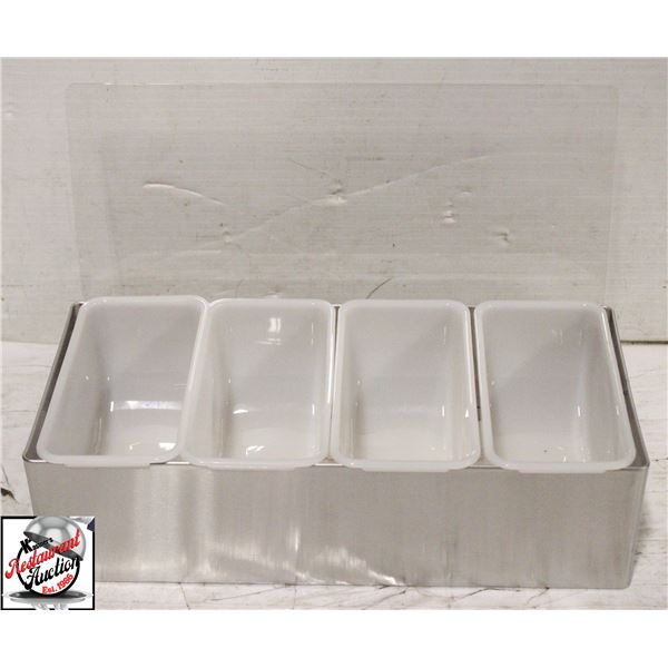 NEW UPDATE INTERNATIONAL 4-COMPARTMENT CONDIMENT
