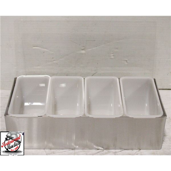 NEW UPDATE INTERNATIONAL 4-COMPARTMENT CONDIMENT
