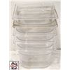 Image 1 : 5 NEW RUBBERMAID 1/6 SIZE POLY INSERTS 4" DEEP
