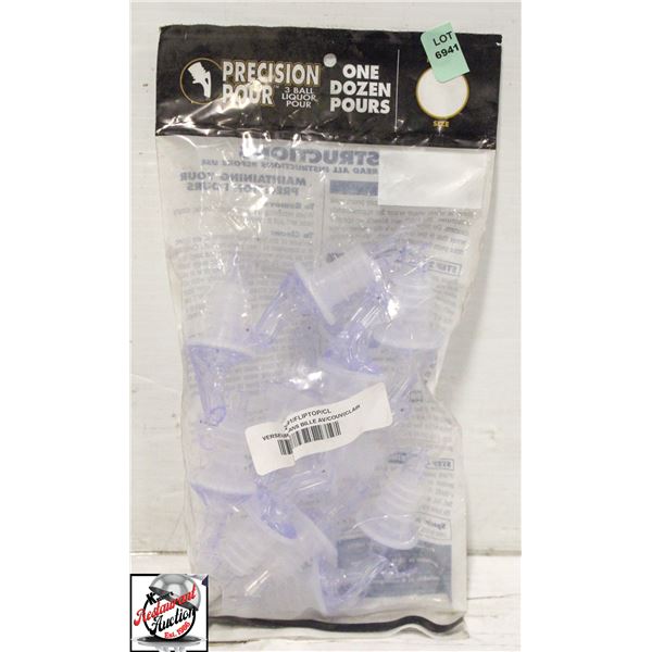 12 NEW PRECISION POUR FLIP TOP POURERS
