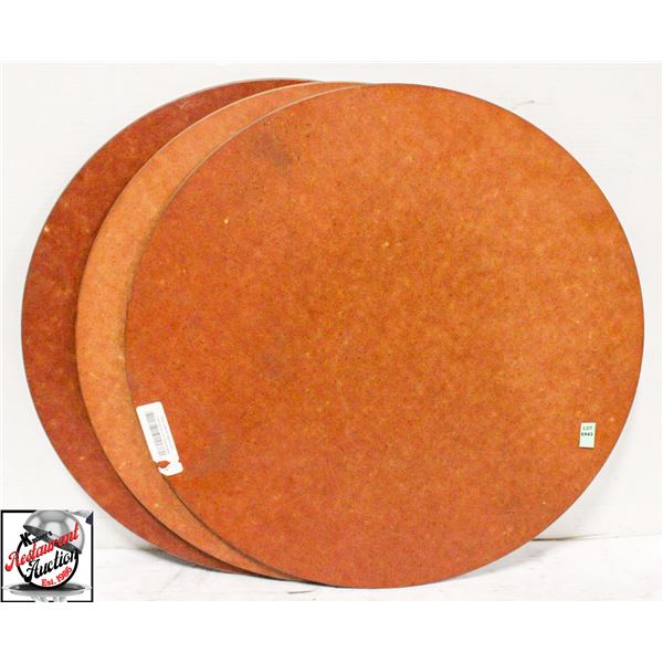 LOT OF 3 NEW 8 SLICE 20" PIZZA CUTTING BOARDS