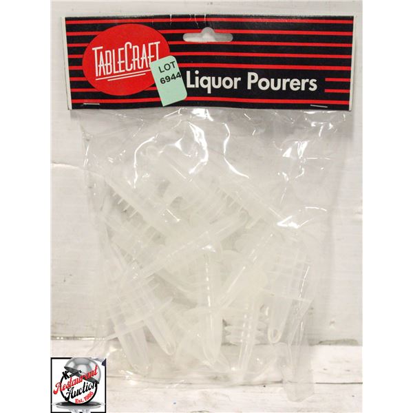 12 NEW TABLECRAFT LIQUOR POURERS