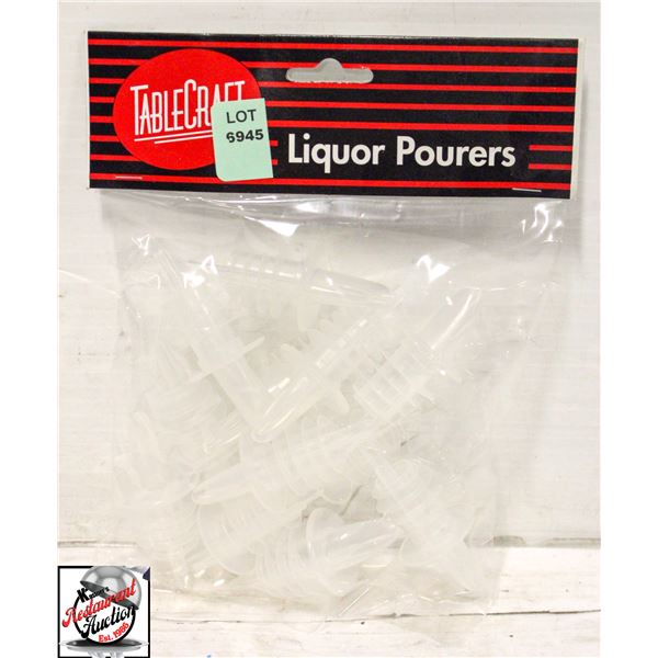 12 NEW TABLECRAFT LIQUOR POURERS