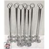 Image 1 : 12 CHROME 12" CARD HOLDERS