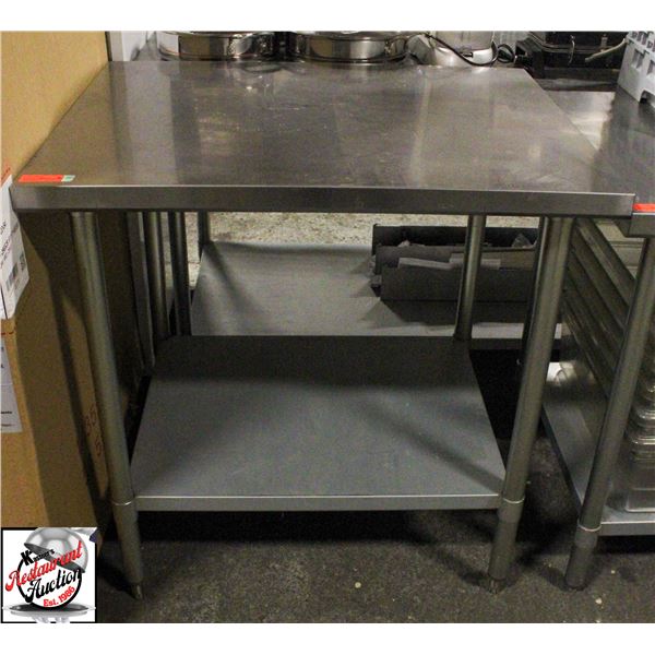 BAILIFF SEIZURE: S/S WORK TABLE 36" X 30" X 36"