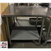 Image 1 : BAILIFF SEIZURE: S/S WORK TABLE 36" X 30" X 36"