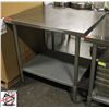 Image 2 : BAILIFF SEIZURE: S/S WORK TABLE 36" X 30" X 36"
