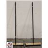 Image 1 : 2 NEW SYNTHETIC BRISTLE 18" PUSH BROOMS