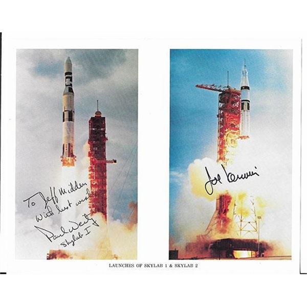 Skylab Paul Weitz and Joe Kerwin signed NASA photograph