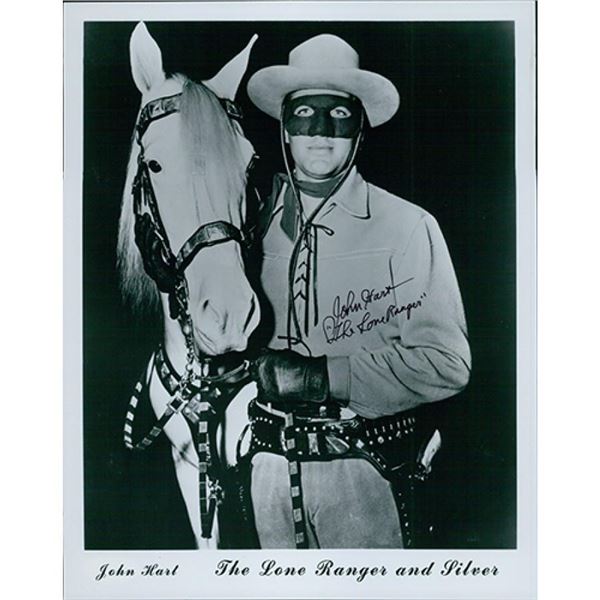 The Lone Ranger John Hart Signed Photo JSA