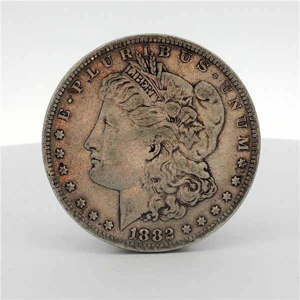 1882-S US One Dollar Morgan Silver Dollar, Circulated
