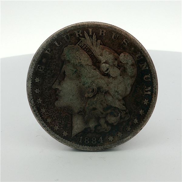 1884 US One Dollar Morgan Silver Dollar, Circulated