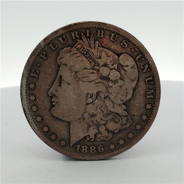 1886 US Morgan Silver Dollar