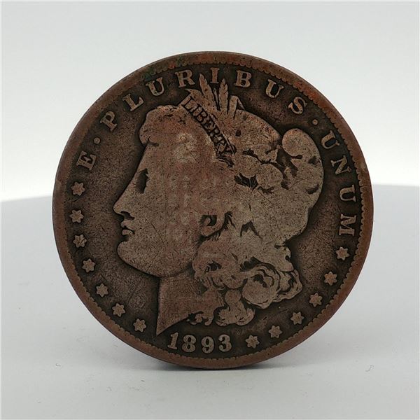 1893-O US Morgan Silver Dollar