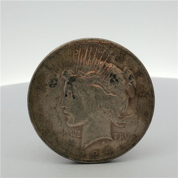 US 1924 Peace Silver Dollar