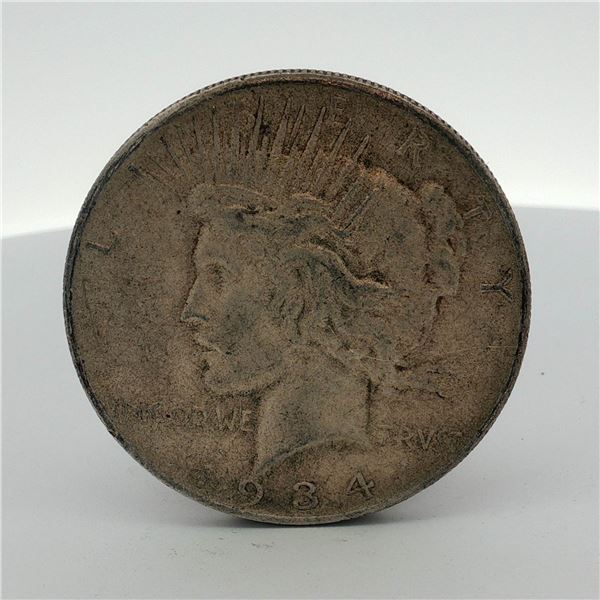 US 1934-S Peace Silver Dollar