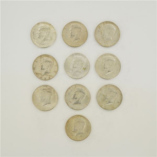 A Collection of US 1964 Kennedy Half Dollars $5.00 Face Value
