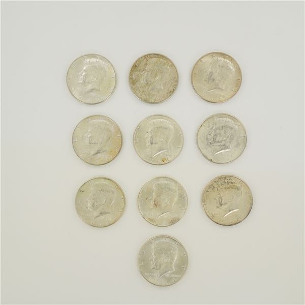 A Collection of US 1964 Kennedy Half Dollars, $5.00 Face Value