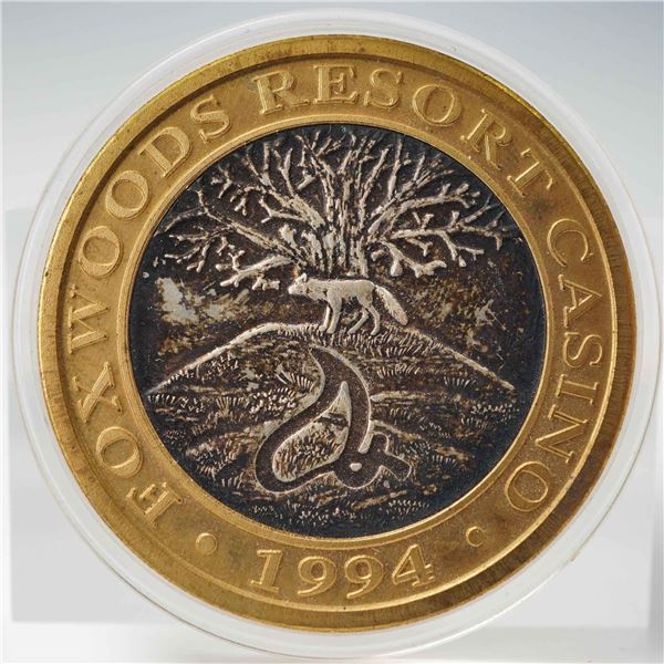 1994 Foxwoods Resort Casino State of Massachusetts $10 Gaming Token